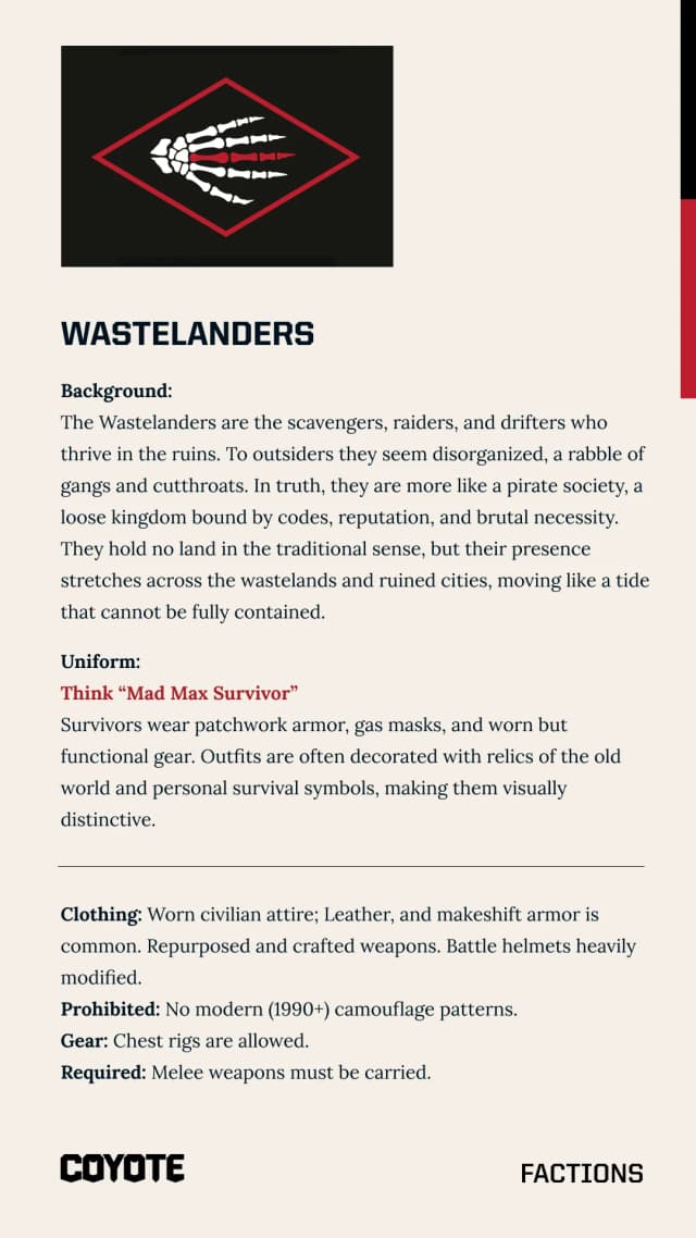 Wastelanders uniform brief