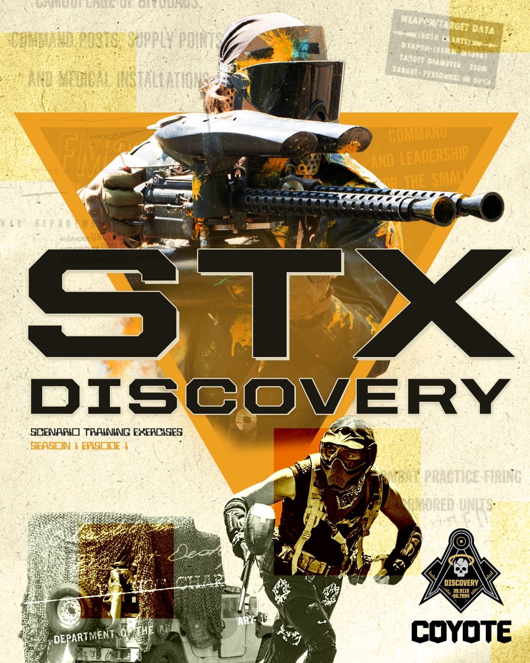 Paintball STX Discovery mercenary event art